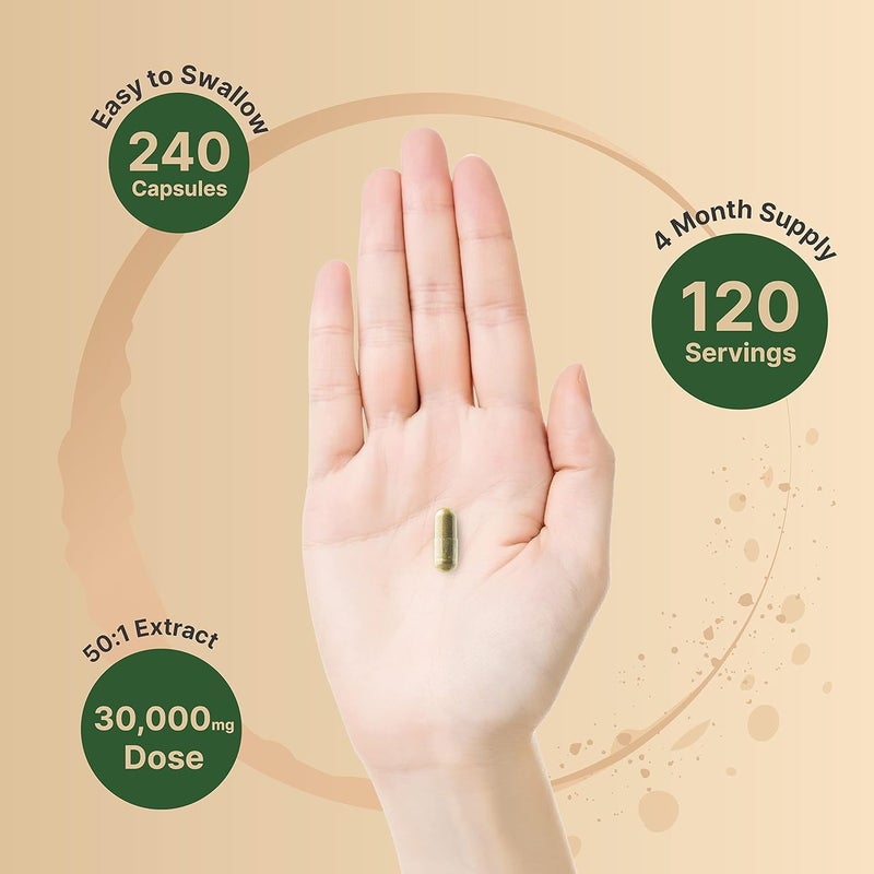 NatureBell Olive Leaf Extract 30000mg 240 Capsules  40 Active Oleuropein 501 Herbal Equivalent  Rich in Polyphenol  Flavonoid Antioxidants for Immune  Heart Health  NonGMO - Image 4