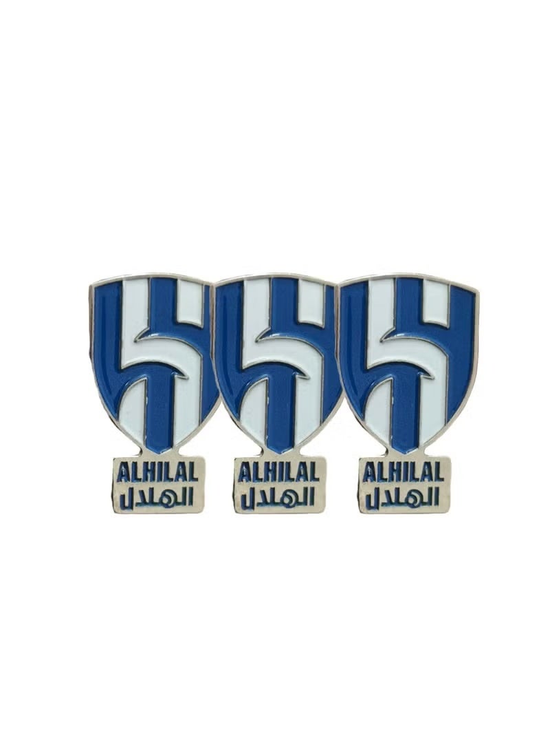 hilal 3 Pieces Al Hilal Metal Sticker for Mobile or Any Smooth Surface - Image 1