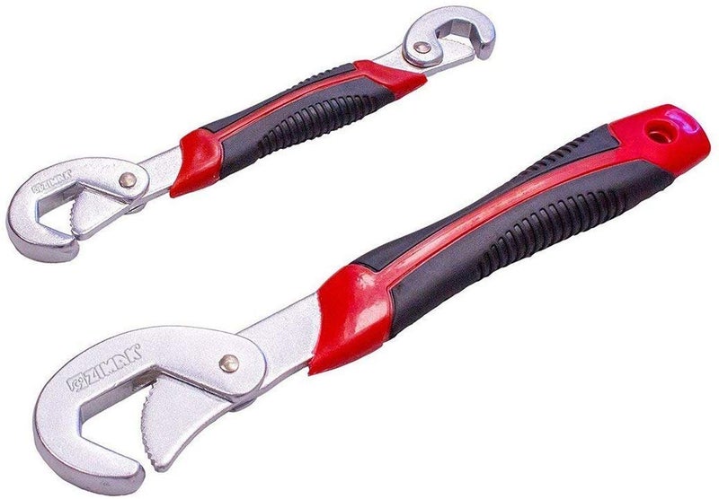 APK APURK SALES Original Snap N Grip Multipurpose Universal Wrench (Pack of 2) 9Mm to 32 Mm Works-Red & Black - Image 1