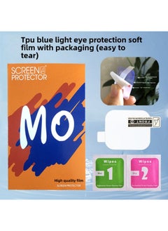 Applicable To Huami Active Watch Film PMMA Composite Hot Bending Full Screen TPU Water Coagulation Amazfit Protective Soft Film-Color:TPU Blue Light Eye Protection Soft Film (easy To Tear) One Piece-Size:Huami Active