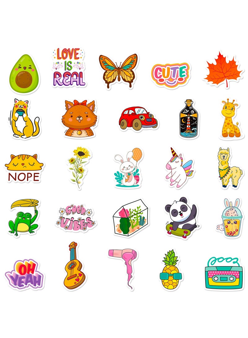 قوس قزح أورينبو ملصقات لزجاجات المياه 50 قطعة من ملصقات الفينيل الجميلة المقاومة للماء لأجهزة الكمبيوتر المحمول والتزلج على الجليد والكمبيوتر المحمول للمراهقين والأطفال والفتيات - Image 4