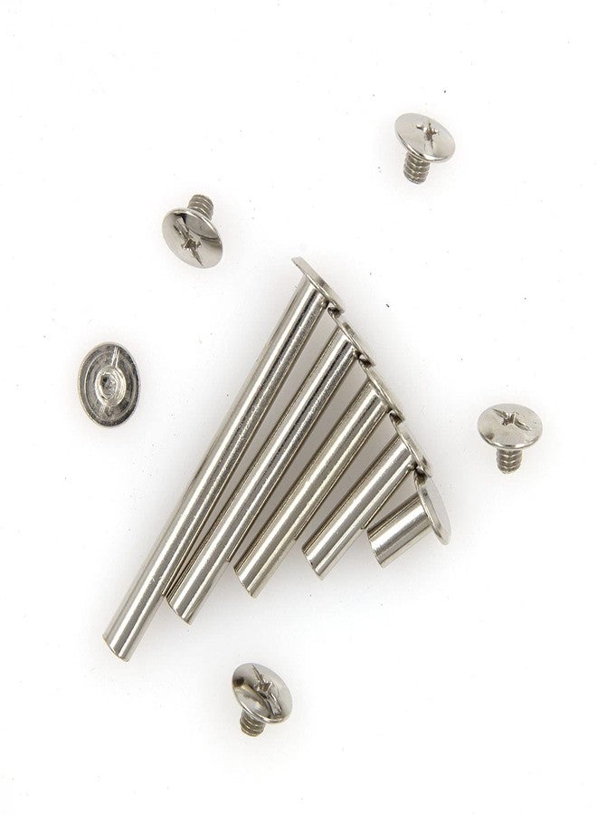 Alloypro 80 Pcs Phillips Chicago Binding Screws M5 x 10/20/30/40/50mm Silvery Scrapbook Extenders Post Binding Barrels and Screws Assortment Kit for Scrapbook Photo Albums/Book Binding - Image 4