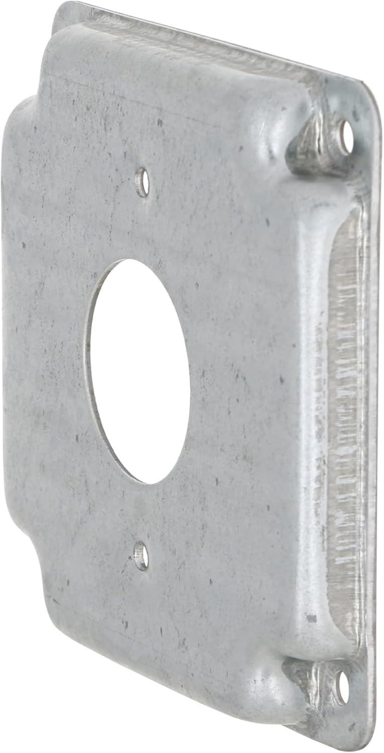 RACO Hubbell- 801C 1 Receptacle 1.406-Inch Diameter 4-Inch Square Exposed Work Cover - Image 3