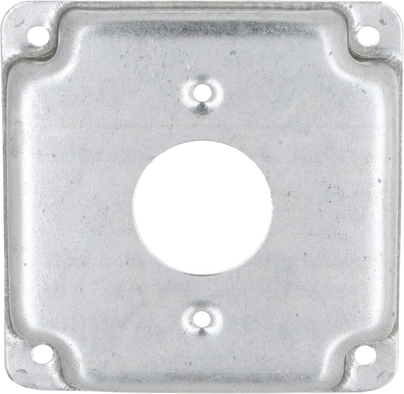 RACO Hubbell- 801C 1 Receptacle 1.406-Inch Diameter 4-Inch Square Exposed Work Cover - Image 2