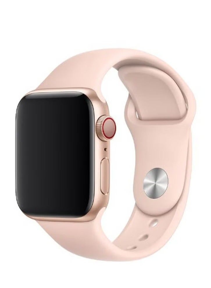 vesus Solid Silicone Replacement Band For Apple Watch Series 5/4/3/2/1 Vintage Rose