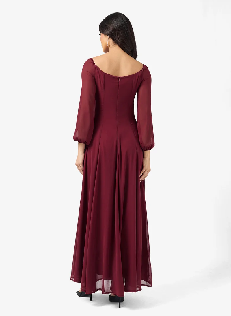 Ella Limited Edition A-line Dress With Cowl Neck