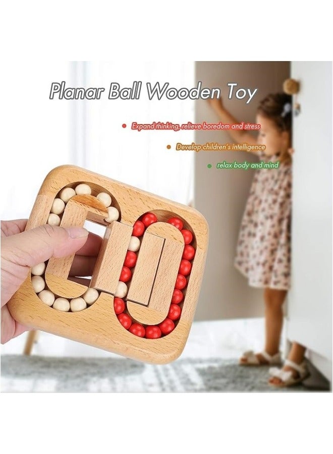 Maze Racers, Wooden Maze Game Puzzle for Kids, Planar Ball Wooden Toy Luban Lock Unlock Game Toy  - Image 5