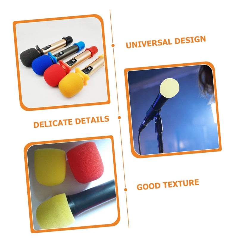 Disposable Foam Microphone Covers 10 Pcs Windproof Windscreen For Handheld Mics - Image 5