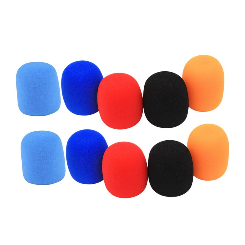 Disposable Foam Microphone Covers 10 Pcs Windproof Windscreen For Handheld Mics - Image 2