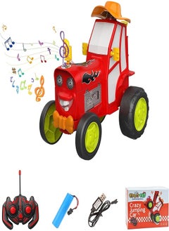 Generic Crazy Jumping Car Toys, Remote Control Car for Kids, Boy Toys Stunt Car with LED Light Music, Rechargeable Rc Car  - Image 3