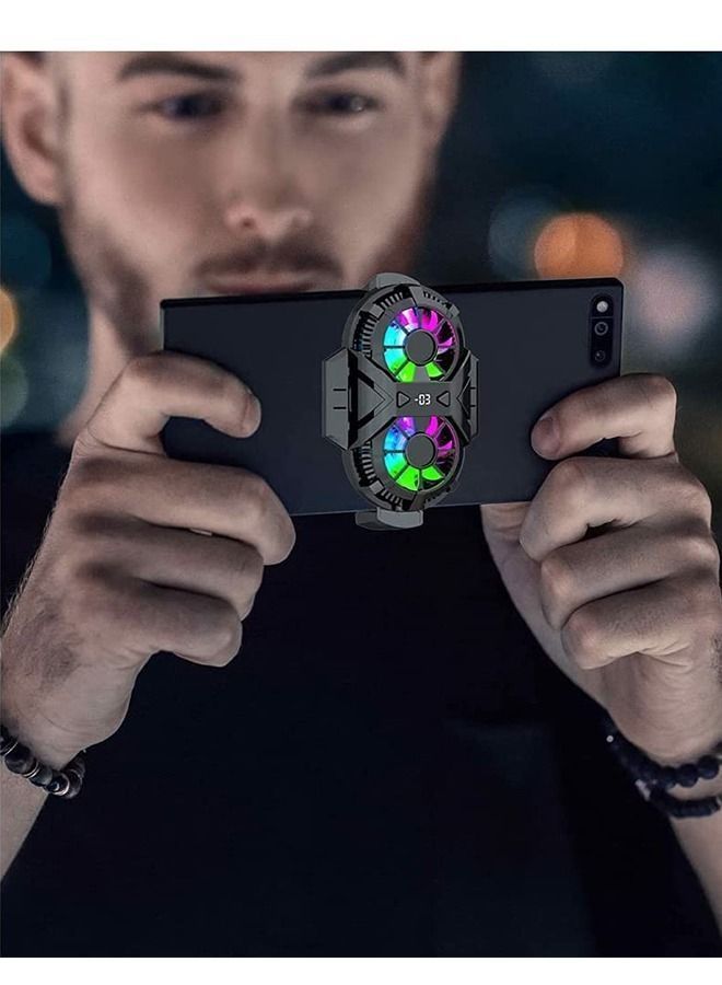 Arabest Semi Conductor Phone Cooler, Cellphone Radiator with Powerful Dual Cooling Chip,5500RPM,Fit for Gaming, Video Streaming, Suitable from 2.7 to 3.6 Inches Width,Black - Image 5