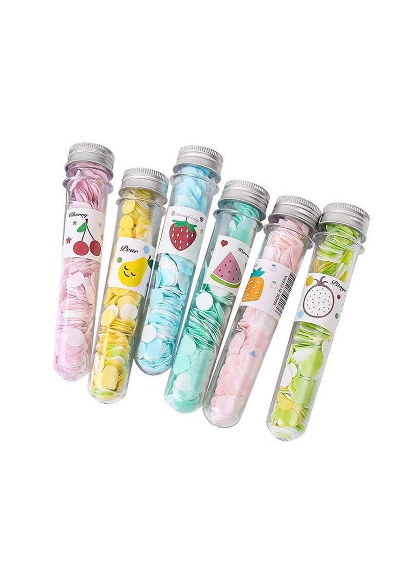 Techmahoday Techmahoday 6 Boxes Portable Disposable Paper Soap Confetti Cleaning Washing Hand Bath Toiletry Paper Soap Sheets Petals Soap Flakes for Kitchen Toilet Outdoor Travel Camping Hiking 6 pcs  - Image 3