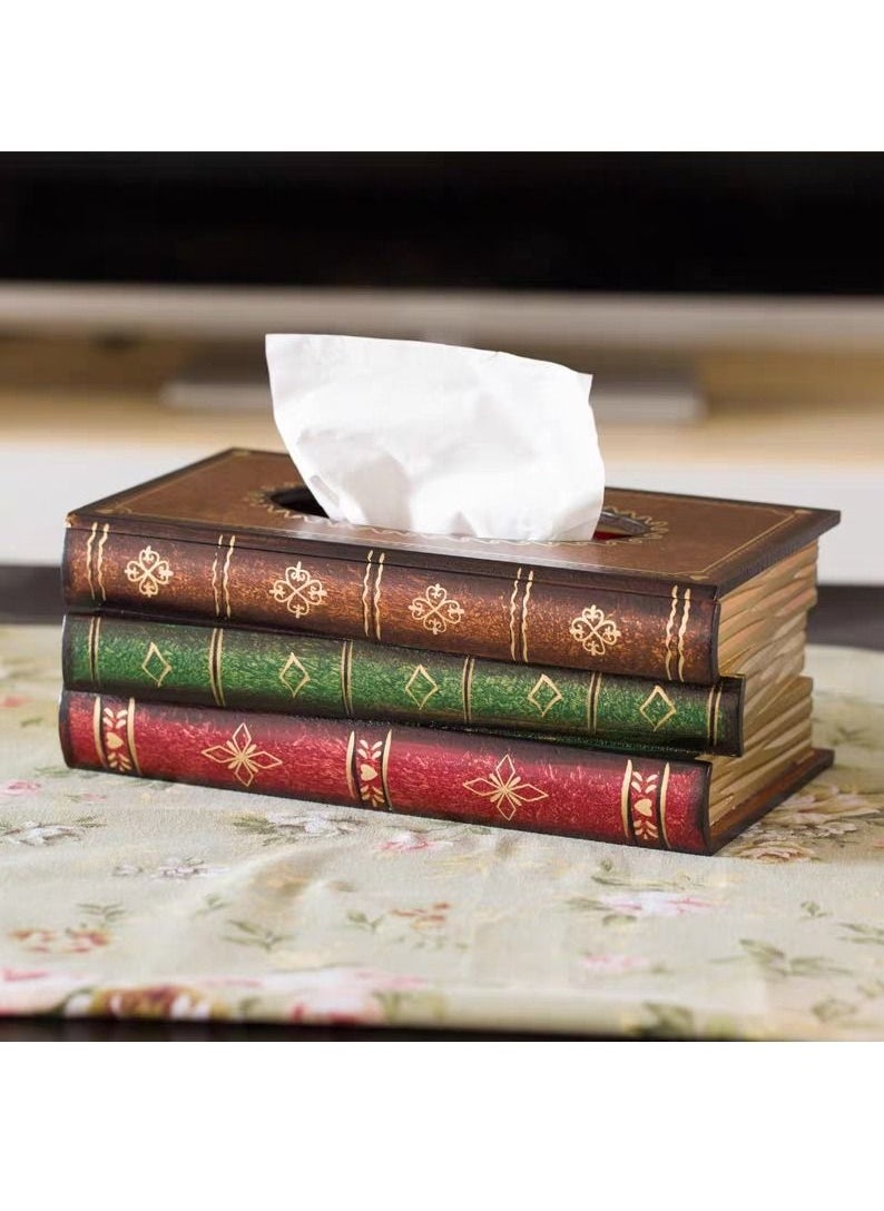 LINGWEI - Book Shape Tissue Case Multicolour 26x16x10cm - Image 1
