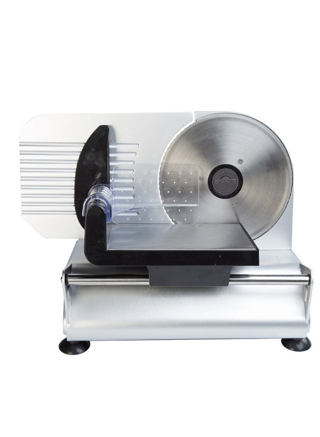 ET-LIFE Meat Slicer, 150W Electric Food Slicer with Removable 7.5" Stainless Steel Blades and Stainless Steel Tray, Adjustable Thickness, Food Slicer Machine for Meat Cheese Bread - Image 1