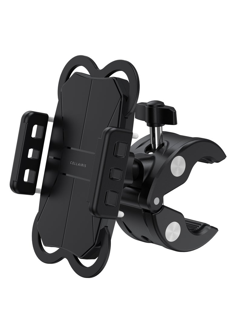 Cellairis Grip Bike Mobile Holder, 360 Degree Rotation, Clamp Mount - Black - Image 4