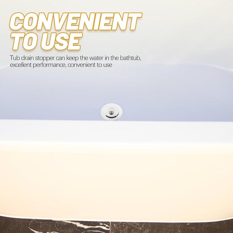 Silicone Bathtub Drain Plug Stopper Stainless Steel Easy Clean Deformation Resistant - Image 5