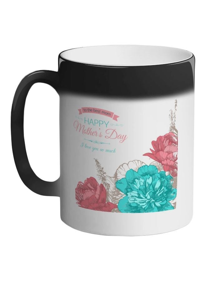RYN Happy Mother's Day Printed Colour Changing Coffee Mug Black 325ml