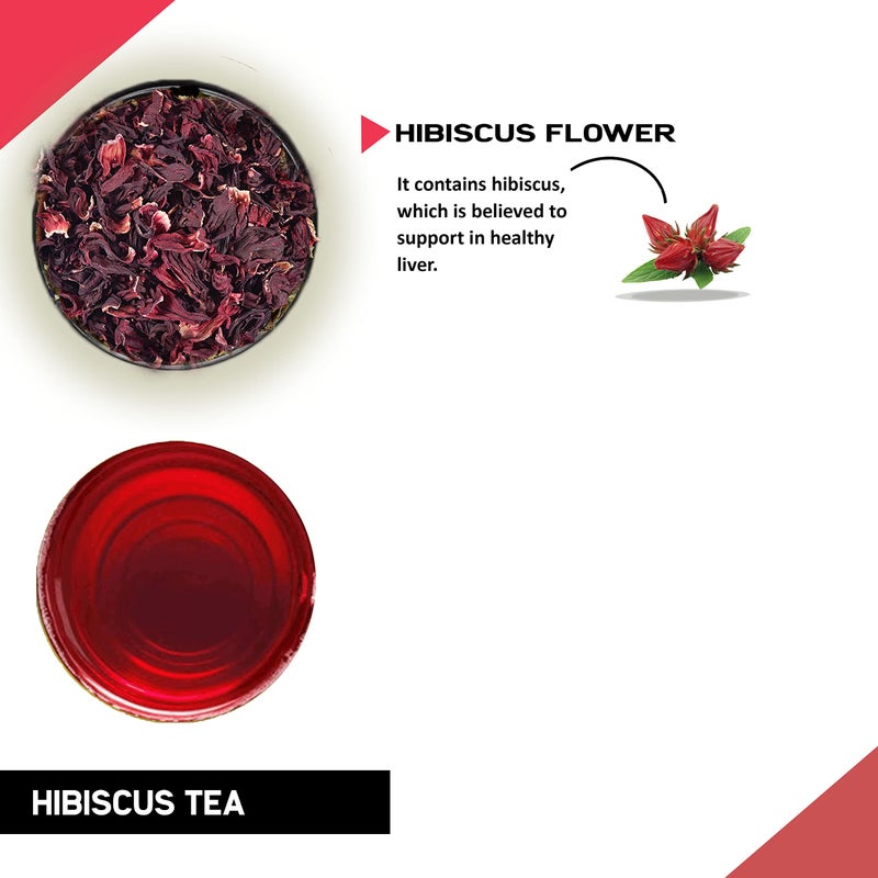TEACURRY Hibiscus Tea (10 Tea Bags) - Helps with Heart Wellness, Iron Source | Hibiscus Flower Tea Petals | Herbal Tea for Weight Management | 100% Natural - Image 2