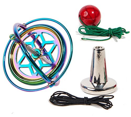 Joytech Precision Gyroscope Kill Time Metal AntiGravity Spinner Balance Toy Colorful JA05 - Image 1