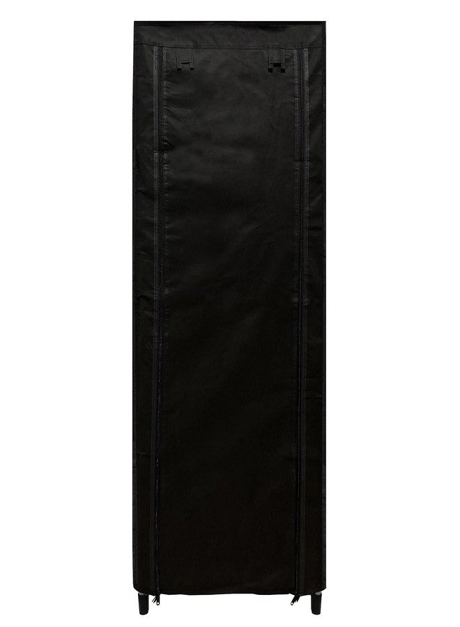 PHILOSHOP Multipurpose Non-Woven Fabric Stainless Steel Collapsible Wardrobe 9 Layer with Cover (Dark Blue, Metal) - Image 3