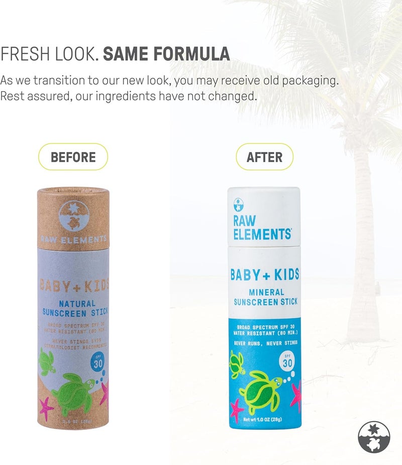 Raw Elements Baby + Kids SPF 30 Sunscreen Stick - Image 2