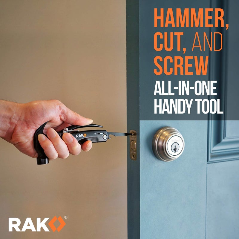 RAK Hammer Multitool BirthdayGifts for Men - Cool Unique Gifts Who Have Everything - Compact DIY Survival Multi Tool - Backpacking & Camping Accessories - Gadget Gifts - Image 3