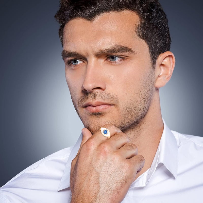 Excefore Cartoon Style Mood Rings Set - 9-Piece Rotatable Open Rings for Women, Cute Spinner Design for Anxiety Relief, Stackable and Calming Jewelry Kit - Image 5