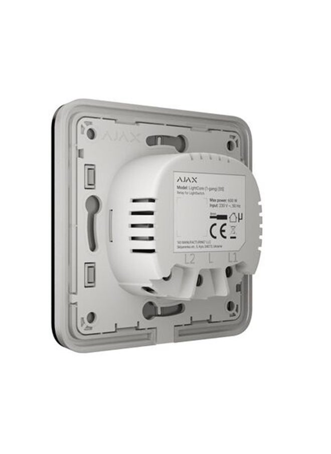 Ajax LightCore 2‑Gang Smart Light Switch – Wireless Touch Relay Module, No Neutral Wire, Energy Monitoring  - Image 4