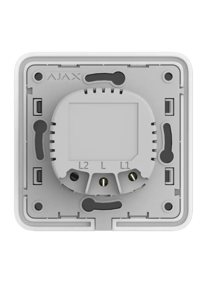Ajax LightCore 2‑Gang Smart Light Switch – Wireless Touch Relay Module, No Neutral Wire, Energy Monitoring  - Image 3