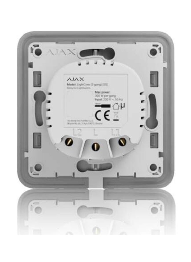 LightCore 2‑Gang Smart Light Switch – Wireless Touch Relay Module, No Neutral Wire, Energy Monitoring