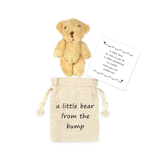 LUOKIFUR Pocket Bear Crash Gifts Pregnancy Announcements Baby Shower New Grandparents Baby Keepsake Gifts Bump - Image 1