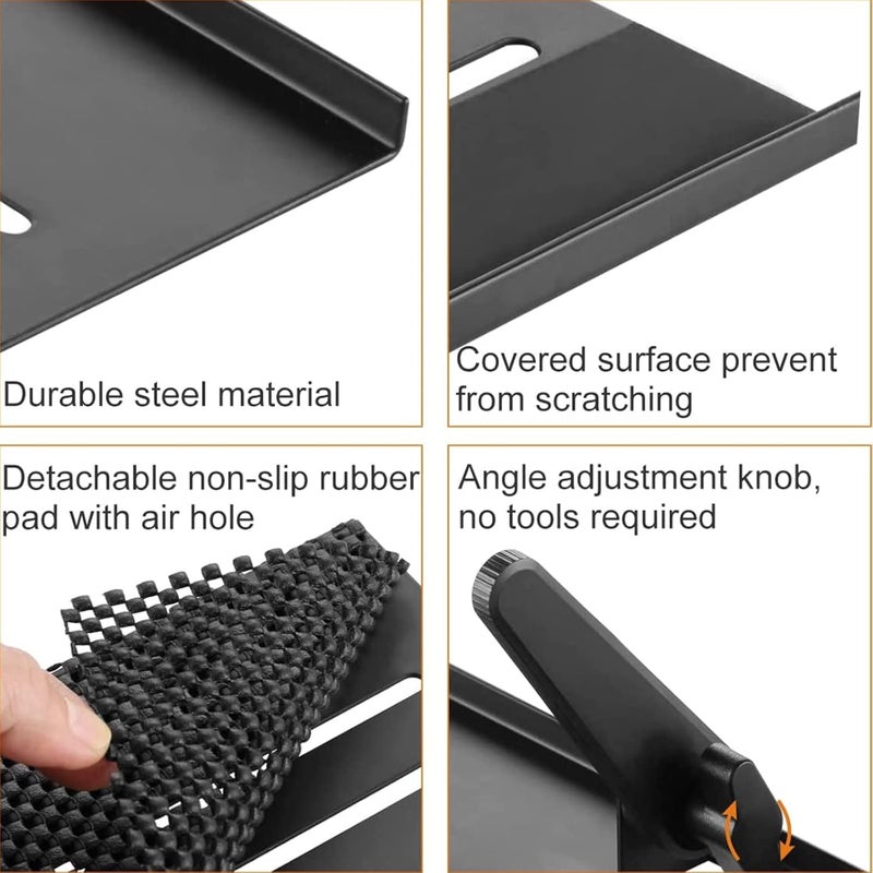 Bracwiser No Drill TV Top Shelf 24 inch Wide Monitor Top Mounting Bracket Platform Holds Speaker, AV Receiver, Media Box, Game Console and More - Image 4