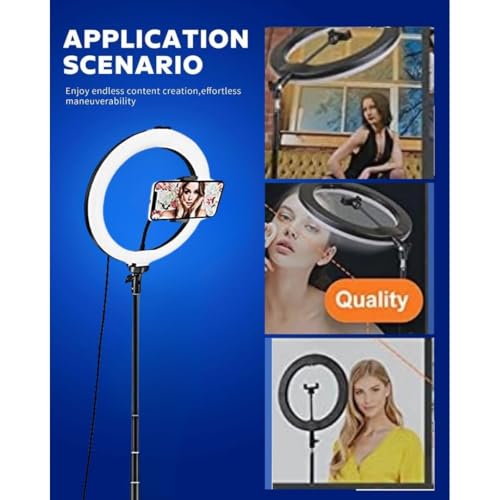 Boltove 10-Inch LED Ring Light with Adjustable Stand Perfect for Photography, Makeup, and Live Streaming Dimmable Brightness, Colour Temperature Control Light Photography Tripod - Image 2