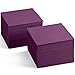Servietto Disposable LinenFeel Cocktail Napkins 200Pack 5 x 5 AMETHYST Paper Beverage Napkins For Bar Restaurant And Caf Dessert Napkins For Party Wedding Or Event - Image 1