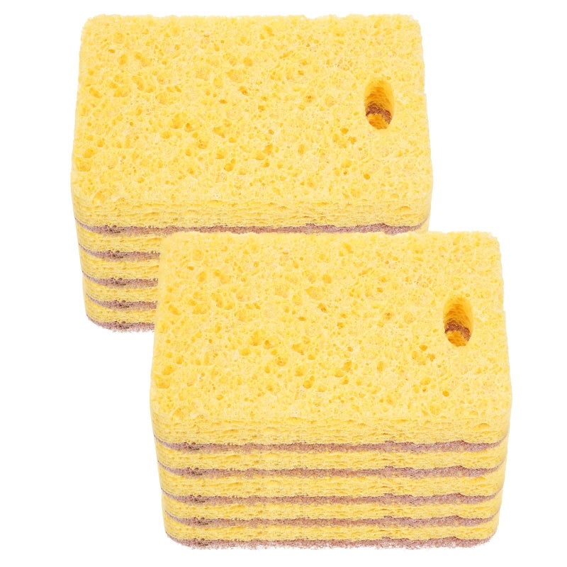 12 Pack Reusable Absorbent Kitchen Sponges For Dishwashing And Wok Cleaning - Image 2