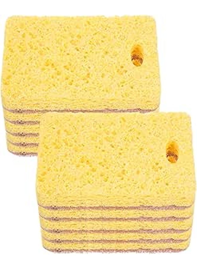 12 Pack Reusable Absorbent Kitchen Sponges For Dishwashing And Wok Cleaning - Image 1