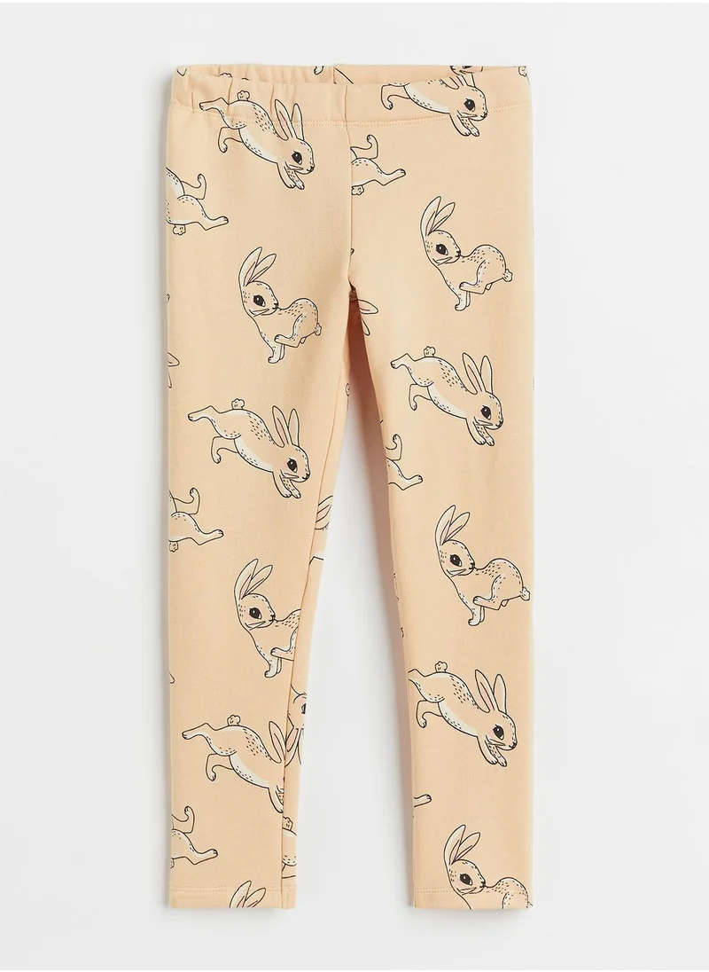 اتش اند ام Kids Printed Brushed Inside Leggings