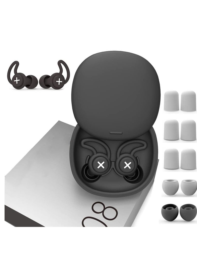 KASTWAVE سدادات أذن مانعة للضوضاء، سدادات أذن للنوم فائقة النعومة قابلة لإعادة الاستخدام لحماية السمع، سدادات أذن من السيليكون الناعم للحفلات، الدراجات النارية، الطائرات، العمل - مانعة للضوضاء - 36 ديسيبل - Image 1