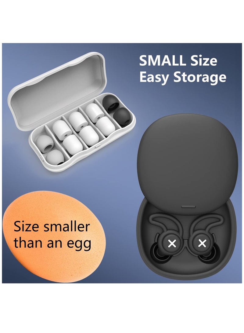 KASTWAVE سدادات أذن مانعة للضوضاء، سدادات أذن للنوم فائقة النعومة قابلة لإعادة الاستخدام لحماية السمع، سدادات أذن من السيليكون الناعم للحفلات، الدراجات النارية، الطائرات، العمل - مانعة للضوضاء - 36 ديسيبل - Image 5