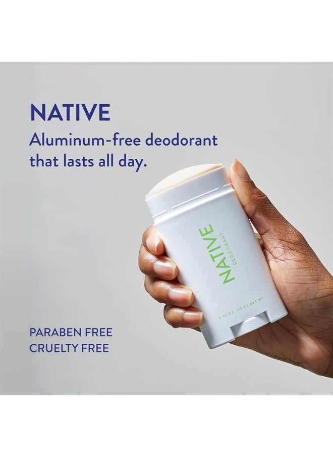 native - مزيل العرق | مزيل عرق طبيعي للنساء والرجال، خالٍ من الألومنيوم مع صودا الخبز والبروبيوتيك وزيت جوز الهند وزبدة الشيا | خيار ونعناع - Image 1