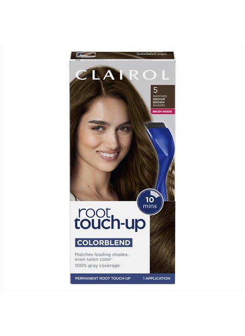 Root Touch-Up by Nice'n Easy Permanent Hair Dye, 5 Medium Brown Hair Color, (Pack of 1)