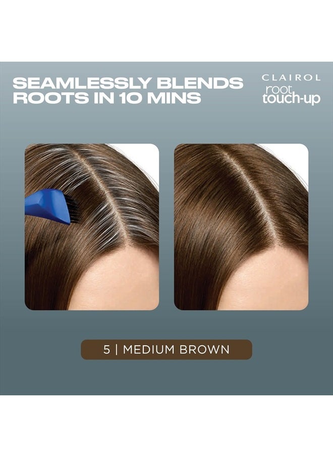 Root Touch-Up by Nice'n Easy Permanent Hair Dye, 5 Medium Brown Hair Color, (Pack of 1)