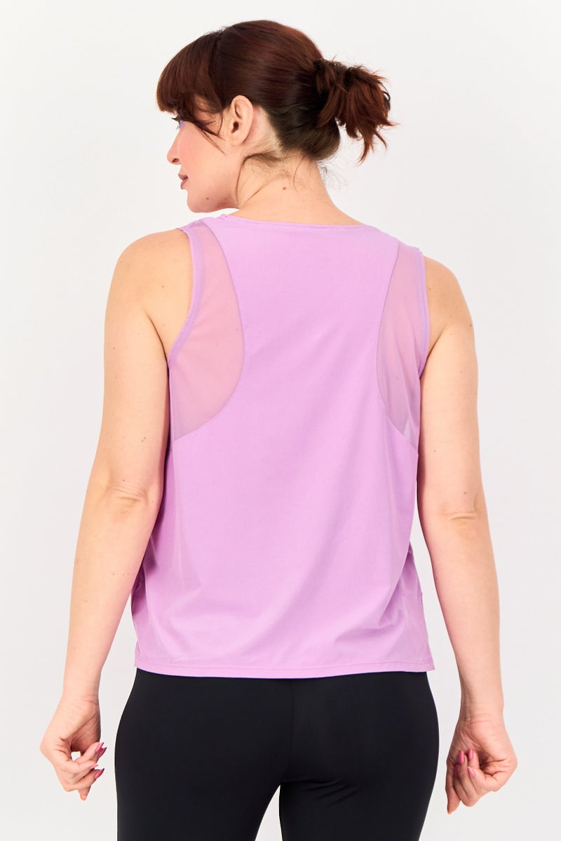 Nike Women Sportswear Fit Sleeveless Running Tank Top, Light Purple - Image 3