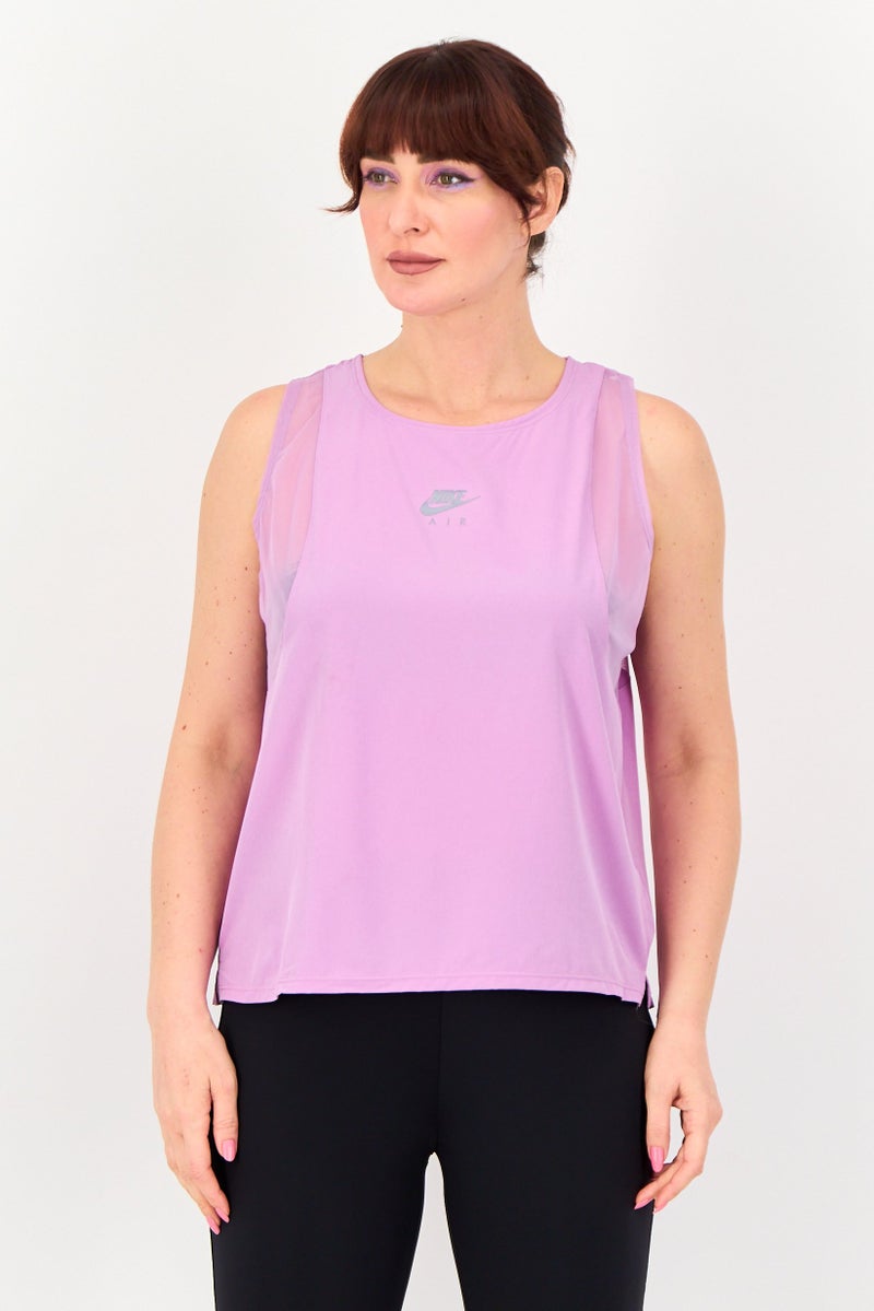 Nike Women Sportswear Fit Sleeveless Running Tank Top, Light Purple - Image 1