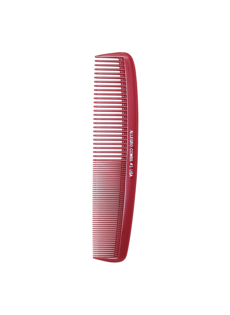 Allegro Combs Allegro Combs 1 Xl Heat Resistant Detangler Thermal Comb Barber Hairstylist Static Free Straightening Wide Combs  Fine Teeth 
