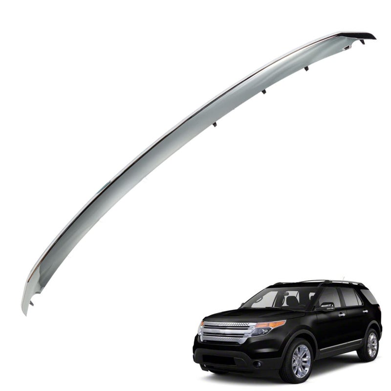 ANTUKO Grille Upper Molding Trim Strip Replacement for 20112015 Explorer BB5Z8200AA FO1217105