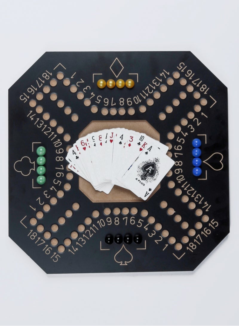 Strong Wooden Jackaroo game for strategic planning 40x40 cm Random Color  - Image 2