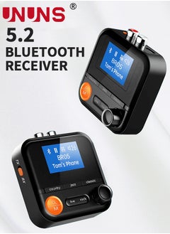 UNUNS Bluetooth Transmitter Receiver,Bluetooth 5.2 Transmitter With LCD Screen,5 EQ Effects,TF Card Plug-Play,Wireless Audio Adapter RCA 3.5mm AUX for TV/PC/Car/MP3/Speakers/Headset,BR05  - Image 2