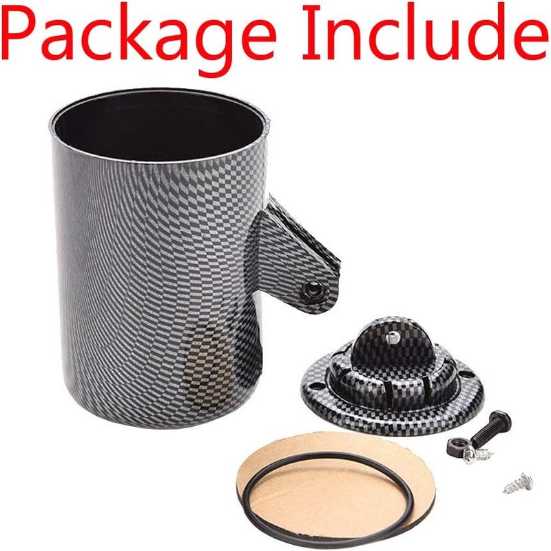 E Support Carbon Fiber 2" 52mm Heavy Duty Universal Single Hole Dash Dashboard Car Auto Motor Gauge Pod Mount Holder - Image 3
