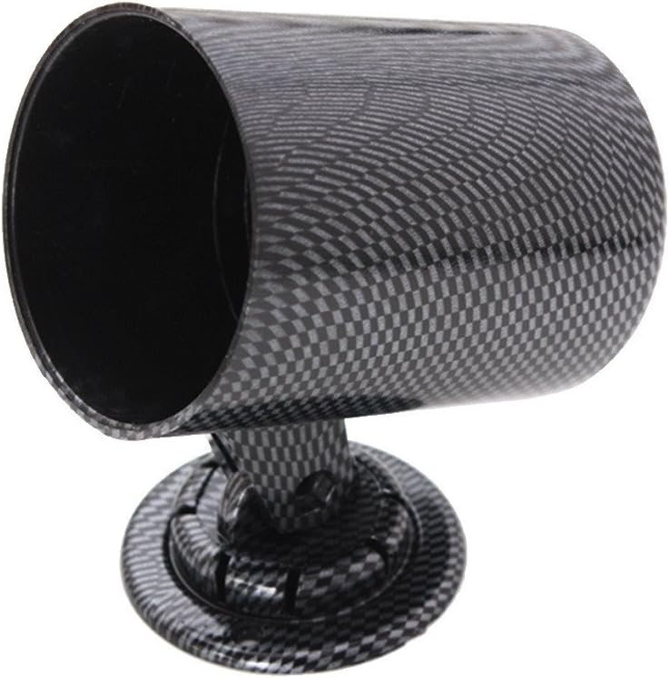 E Support Carbon Fiber 2" 52mm Heavy Duty Universal Single Hole Dash Dashboard Car Auto Motor Gauge Pod Mount Holder - Image 1